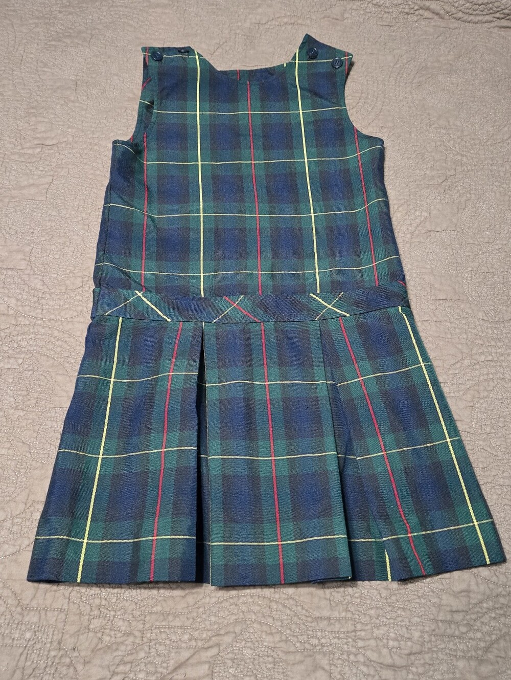 Parker School Uniform Girl Plaid Jumper Dress, choose size 8 or 10 1/2